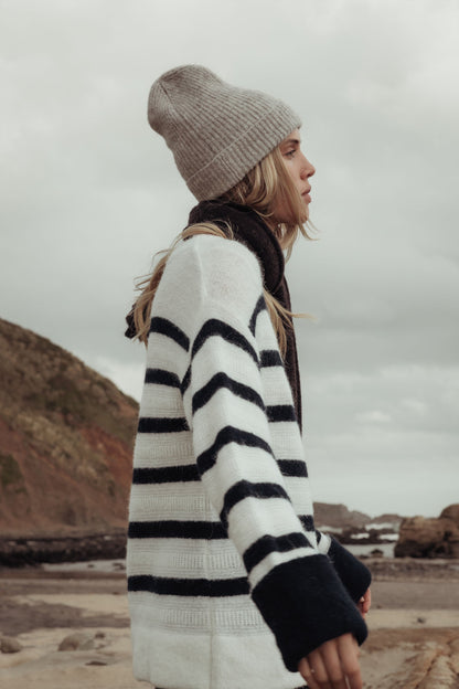 Gabby Luxe Whisper Striped Knit Sweater