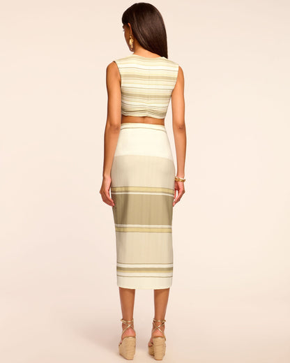 Xana Coverup Skirt | SANDSTONE STRIPE