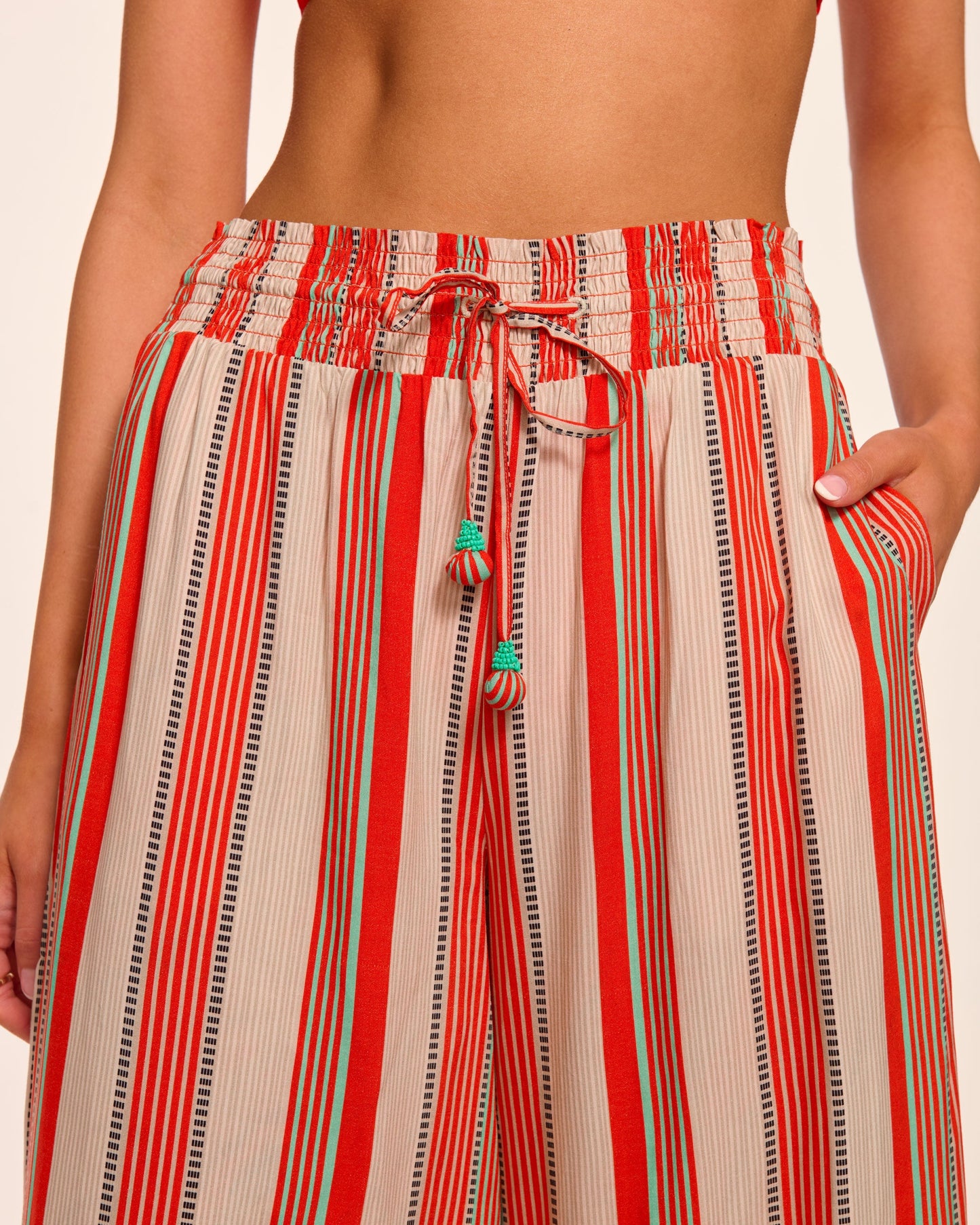 Reba Smocked Coverup Pant