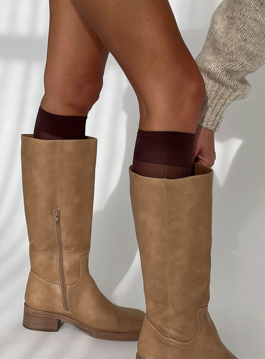 Daena Socks Brown