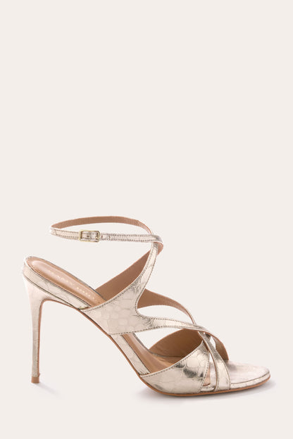 Susie Leather Heel | GOLD