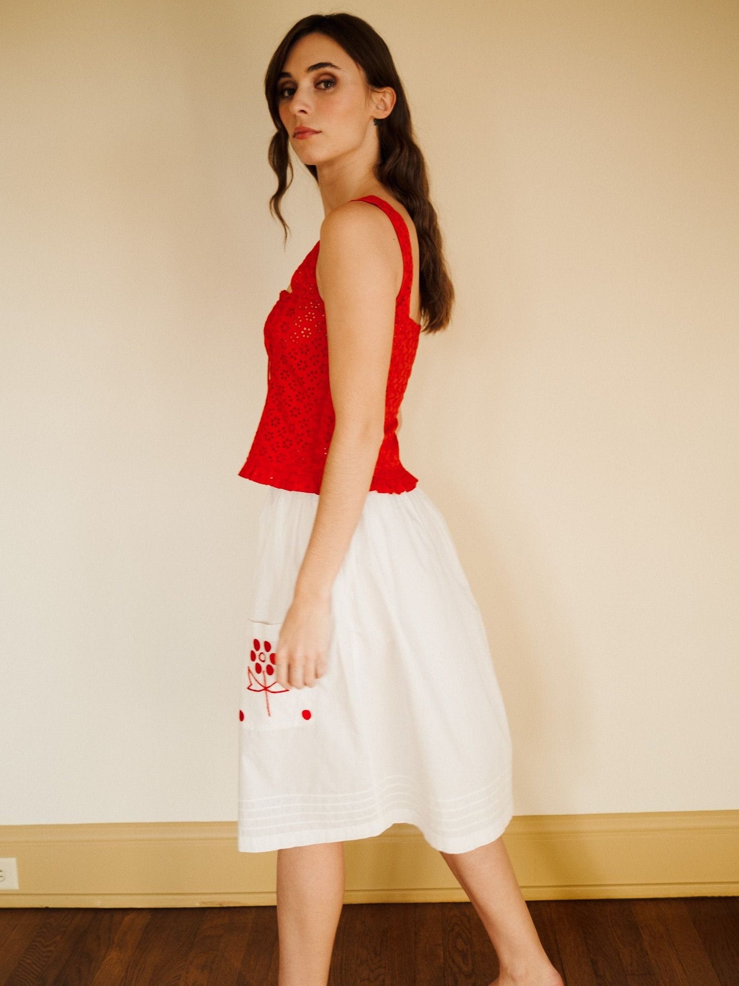 Britt Skirt in Folk Embroidery