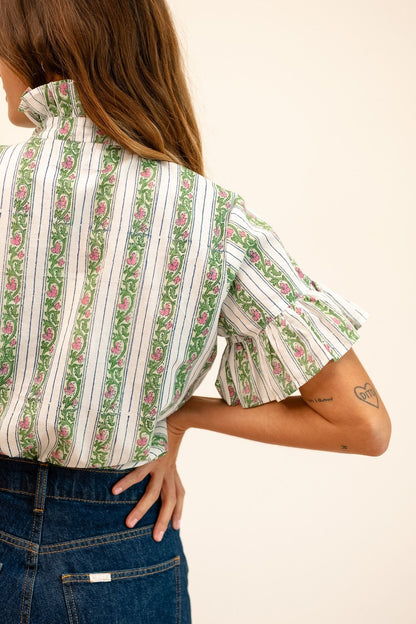 Vanessa Top in Sweet Pea Stripe