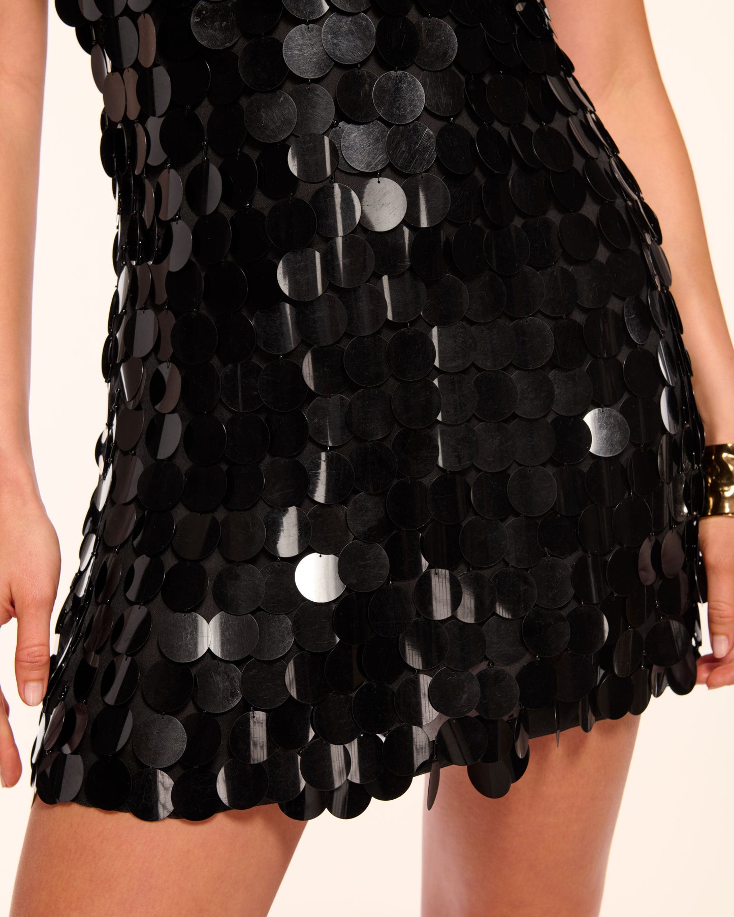 Sami Paillette Plunging Mini Dress