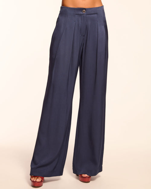 Russell Pleated Wide Leg Pant