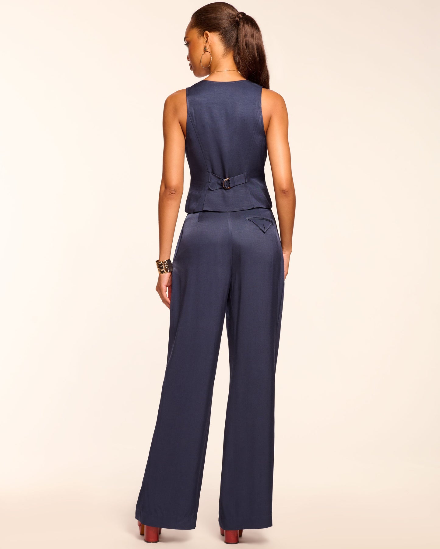 Russell Pleated Wide Leg Pant