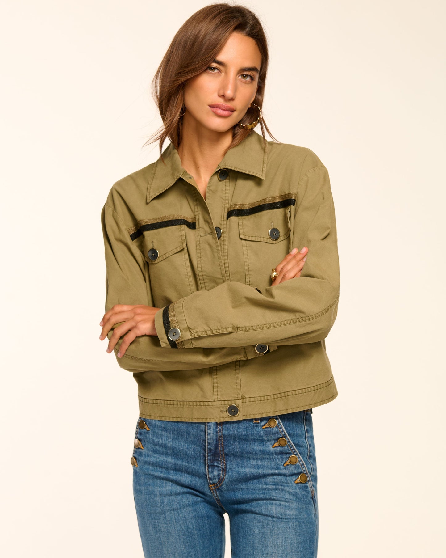 Nikola Canvas Button Down Jacket