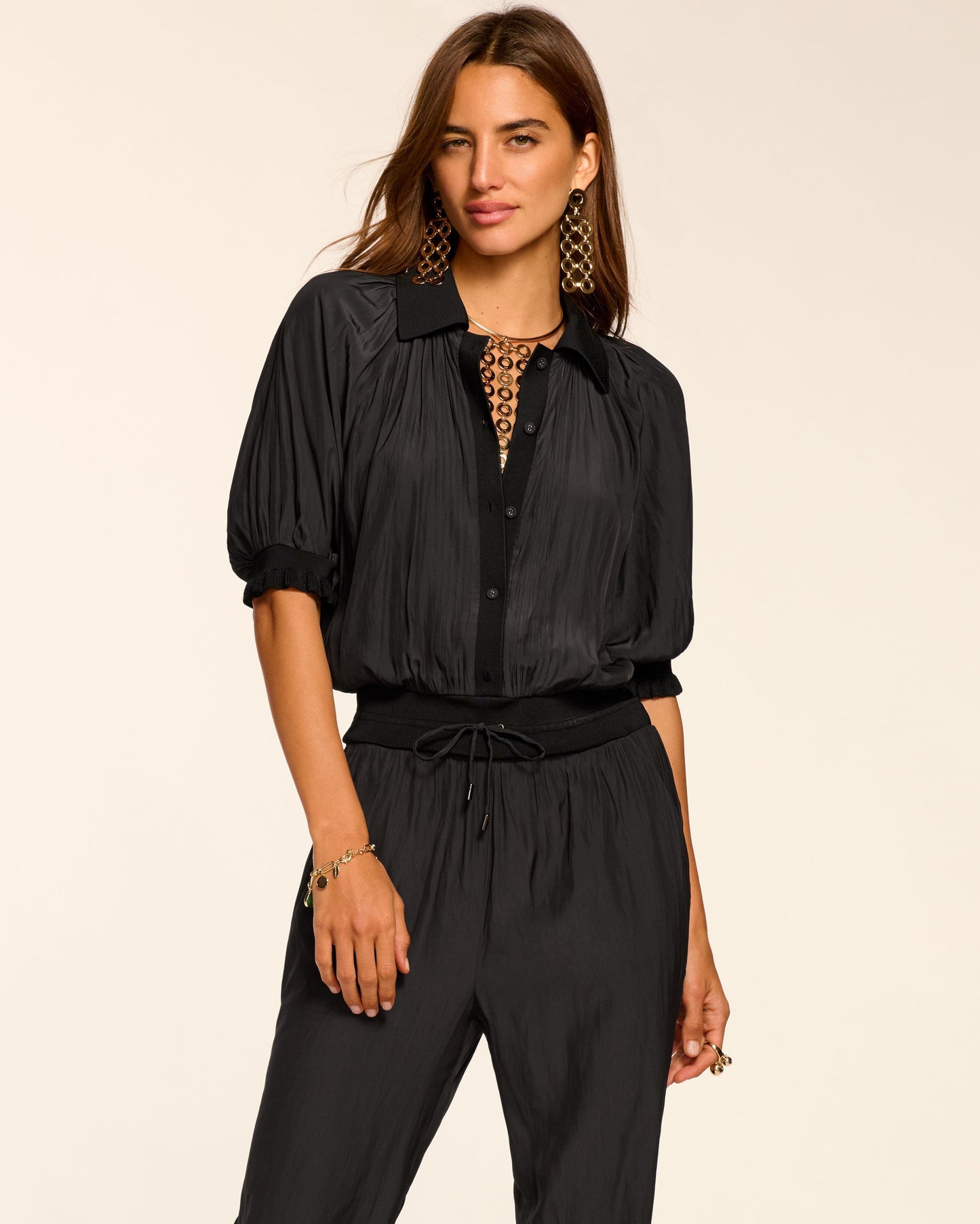 Sylvia Short Sleeve Jumpsuit