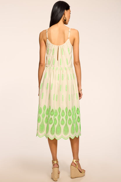 Sandra Embroidered Midi Dress