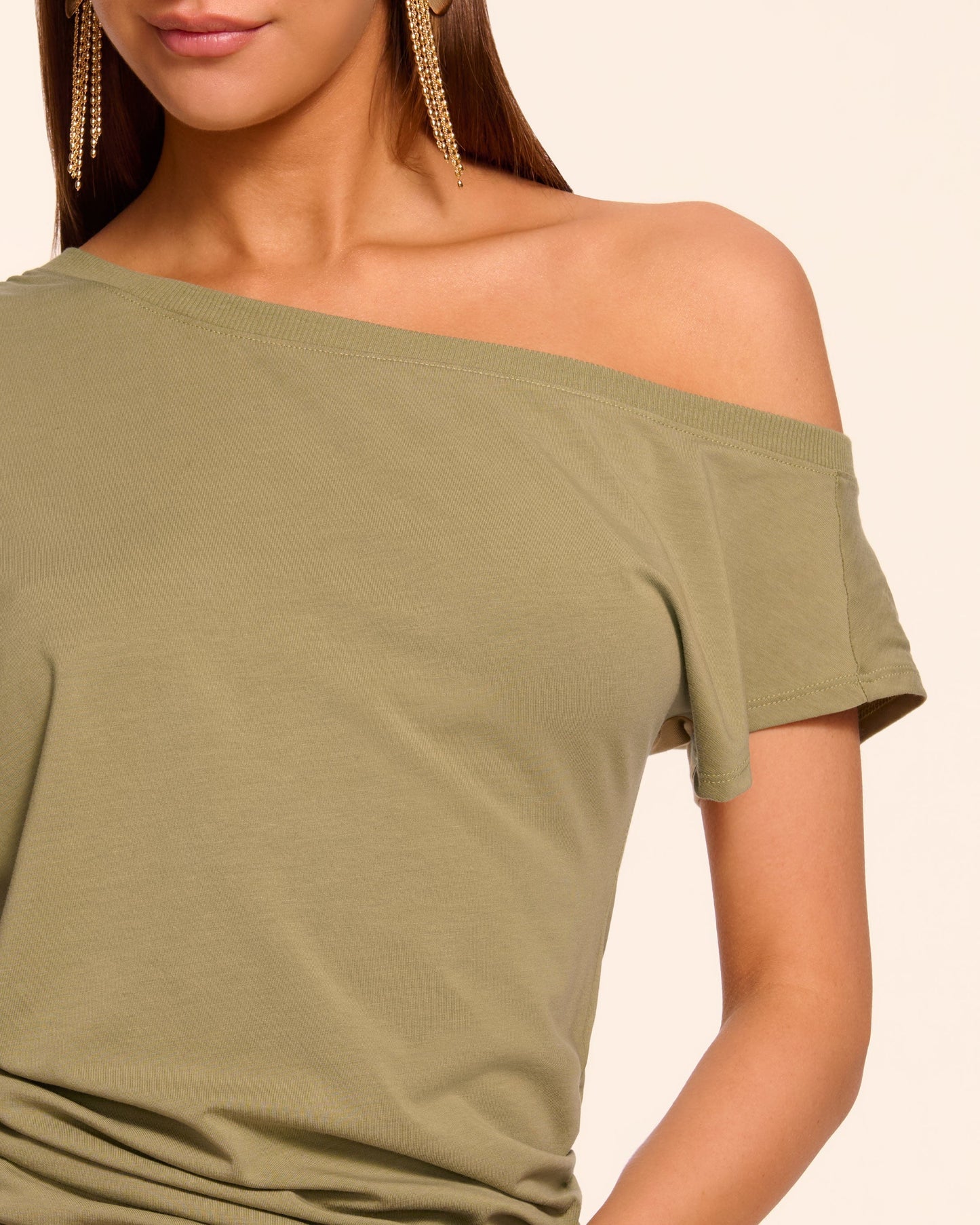 Stella Knit Off-The-Shoulder Tee | SAFARI