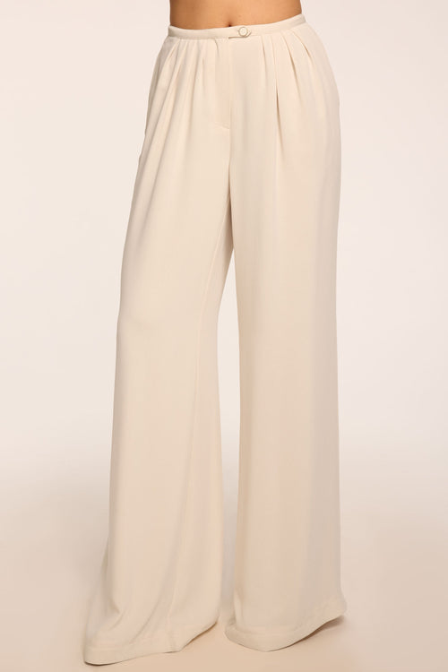 Yasmine Wide Leg Pleated Pant