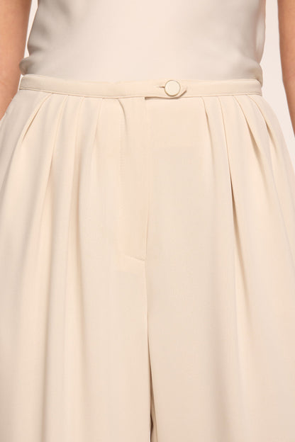 Yasmine Wide Leg Pleated Pant